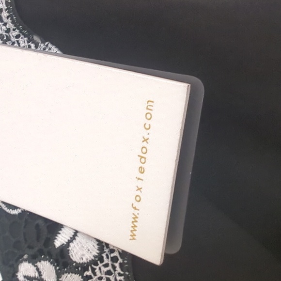 NWT FOXIEDOX SARAH CROCHET TRIM WIDE LEG JUMPSUIT ROMPER - Picture 5 of 6